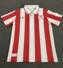 Centennial Edition Olympiacos F.C. White& Red Thailand Soccer Jersey AAA-3874