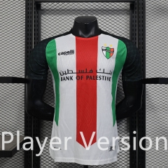 Player version 2025-2026  Palestino Home Red&White Black Thailand Soccer Jersey AAA-888