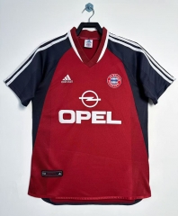 Retro Version 2001-02 Bayern München Home Red Thailand Soccer Jersey AAA-811