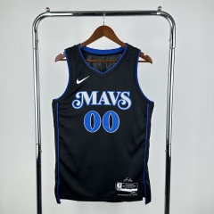 2024 City Version NBA Dallas Mavericks Black #00 Jersey-311