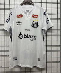 （s-4xL）ads version2025-26  Santos FC Home White Thailand Soccer Jersey AAA-GB