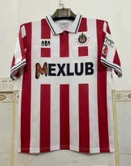 Retro Version 94-95 Deportivo Guadalajara Home Red&White Thailand Soccer Jersey AAA-6895