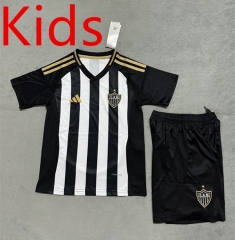 2025-26 Atlético Mineiro Home White& Black Kids/Youth Soccer Uniform-4506