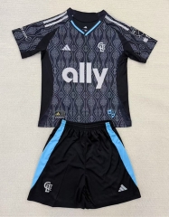 2025-26 Charlotte FC Away Black&Grey Soccer Uniform-AY