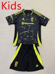 2025-26 Columbus Crew SC Away Black Kids/Youth Soccer Uniform-AY