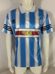 Retro Version 94-95 Racing Club de Avellaneda Home Blue&White Thailand Soccer Jersey AAA-503