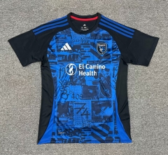 (s-4xl)2025-26 San Jose Earthquakes Blue&Black Thailand Soccer Jersey AAA-512
