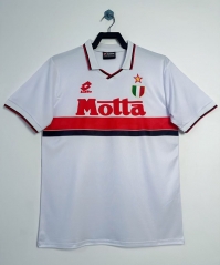 Retro Version 93-94 AC Milan Away White Thailand Soccer Jersey AAA-811