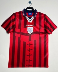 Retro Version 1998 England Away Red Thailand Soccer Jersey AAA-811