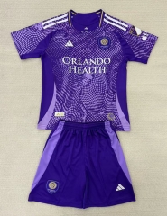 2025-26 Orlando City Home Purple Soccer Uniform-AY