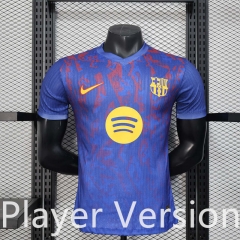 Player version 25-26 Barcelona Blue Thailand Soccer Jersey AAA-888