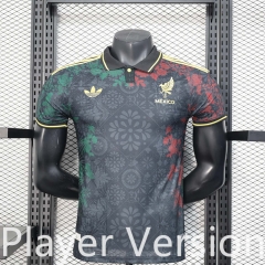 Player Version 2025-26 Special Edition Mexico Black Thailand Soccer Jersey AAA-888