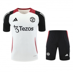 2025-26 Manchester United White Thailand Soccer Uniform-418