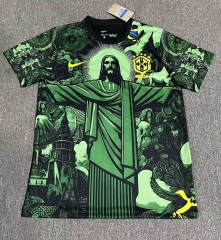 2025-26 Jesus Version Brazil Green Thailand Soccer Jersey AAA-1146