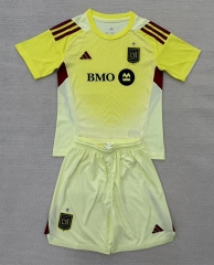 2025-26 Los Angeles FC Goalkeeper Light Yellow Soccer Uniform-AY