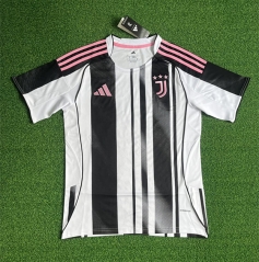 (s-4xl)2025-26 Juventus Home Black& White  Thailand Soccer Jersey AAA-403