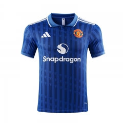 2025-26 Manchester United Blue Thailand Polo Shirt-418