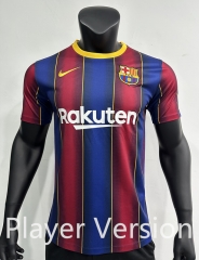 Player Retro Version 2020-2021 Barcelona Home Blue&Red Thailand Soccer Jersey AAA-0871