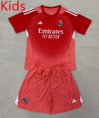 2025-26 Real Madrid Goalkeeper Orange  kids Soccer Uniform-AY