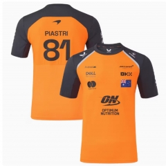 (Crew Neck)2025 F1 McLaren Orange Orange Formula One Racing Suit#81