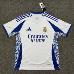 2025-2026 Special Version Real Madrid Blue&White Training Soccer Jersey AAA-0009