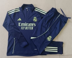 2025-26  Real Madrid Blue Thailand Soccer Tracksuit-815