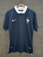 Retro Version 2014 France Home Blue Thailand Soccer Jersey AAA-2282