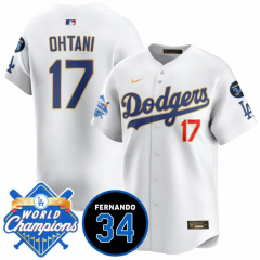 New MLB Los Angeles Dodgers White #17 Jersey