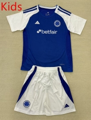 2025-26 Cruzeiro EC Home Blue Kids/Youth Soccer Uniform-9484