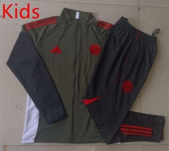 25-26 Bayern München Green Kids/Youth Soccer Jacket Uniform-815