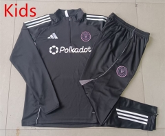 2025-26 Miami FC Black  Kids/Youth Soccer Tracksuit-815