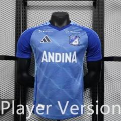 Player version 2025-26 Millonarios Fútbol Club Home Blue Thailand Soccer-888