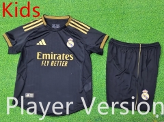 Player Version 2025-26  Real Madrid Black  Kids/Youth Soccer Uniform-9926