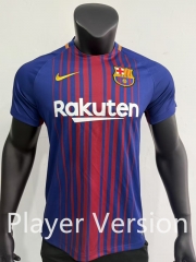 Player Retro version 2017-2018 Barcelona Home Blue&Red Thailand Soccer Jersey AAA-0871