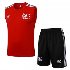 2025-26 Flamengo Red Vest-sleeved Thailand Soccer Tracksuit-815