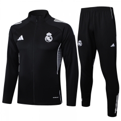 2025-26   Real Madrid Black Thailand Soccer Jacket Uniform-815