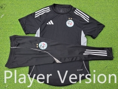 Player version 25-26 Algeria Black Thailand Soccer Tracksuit-9926
