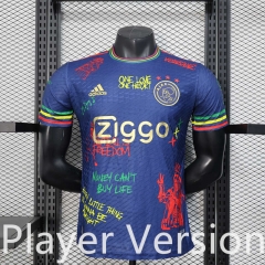 Player Version Special Edition Ajax Blue Thailand Soccer Jersey AAA-888