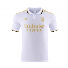 25-26 Real Madrid White Thailand Polo Shirt-418