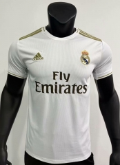 Retro Version 19-20 Real Madrid Home white Thailand Soccer Jersey AAA-1763