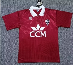 Retro version94-95 Albacete Balompié Away Red Thailand Soccer Jersey AAA-0141