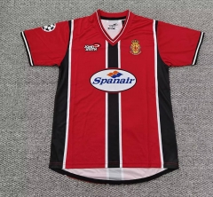 Retro version 01-02 RCD Mallorca Home Red Thailand Soccer Jersey AAA-0141