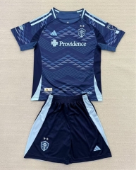 2025-26 Seattle Sounders Away Blue soccer Uniform-AY