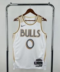 2025 city Version Chicago Bulls White #0 NBA Jersey-311