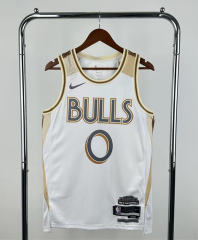 2025 city Version Chicago Bulls White #0 NBA Jersey-311