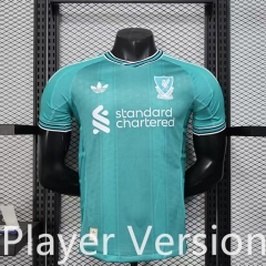 Player version 2025-26 Liverpool 2nd Away Blue&Green  Thailand Soccer  Jersey AAA-888