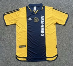 Retro Version 00-01 Ajax  Yellow Thailand Soccer Jersey AAA-0009