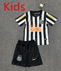 12-13 Santos FC Away Black  Kids/Youth Soccer Uniform-AY