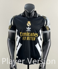 Player Version 25-26  Real Madrid Black Thailand Soccer Jersey AAA-418