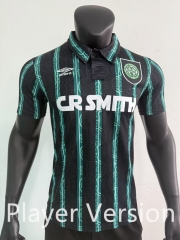 Retro Player version  1992-93  Celtic Away Black Green Thailand Soccer Jersey AAA-0871